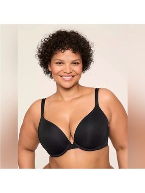 Cacique Boost Plunge Classic Bra Black Size 42DDD NEW
